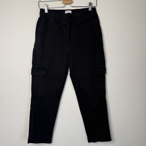 Aritzia Babaton Sz 2 Gray Titan Mid Rise Cargo Straight Leg Pants Silk Blend